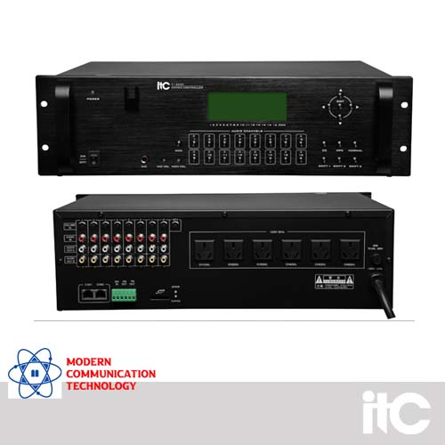 ITC T-6600 16 Zones Weekly Timer with 8x16 Audio Matrix and Mp3